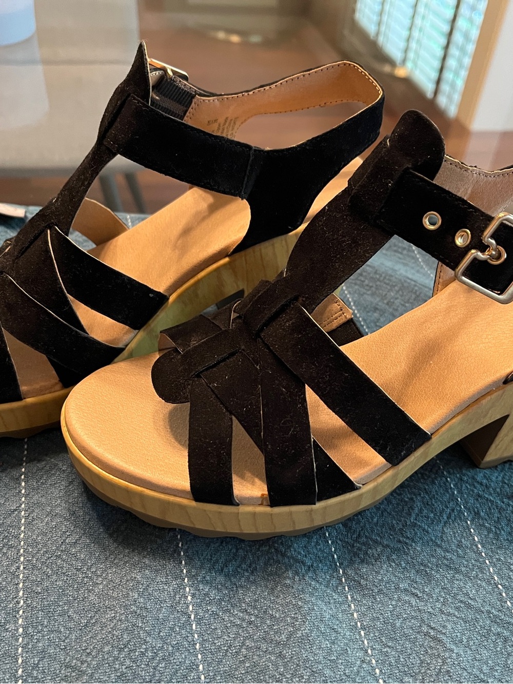 New Without Box Dr Scholls Original Collection Women’s Black Leather Sandals